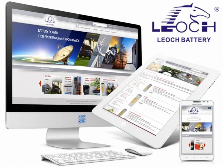 Leoch Battery Product Catalog eCommerce Web Design