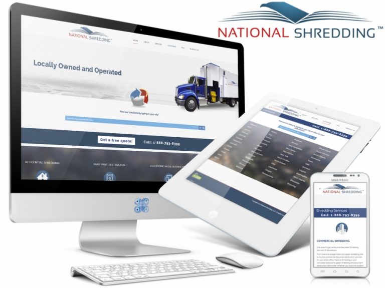 National Shredding Web Design Showcase