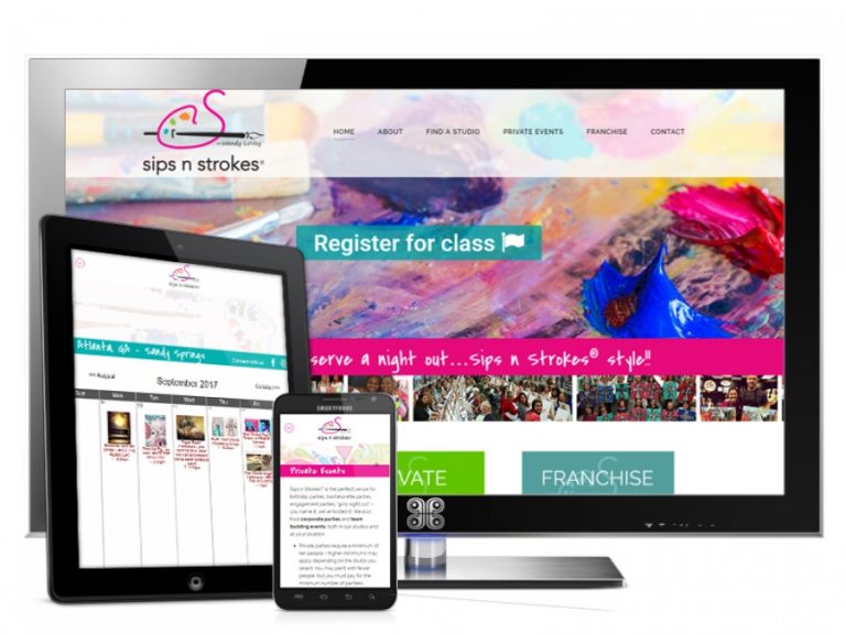 Artistic Event franchise Web Design Showcase
