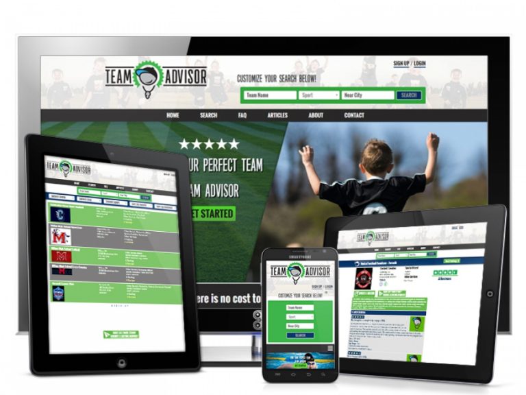 Team Advisor Custom Sports Website Development
