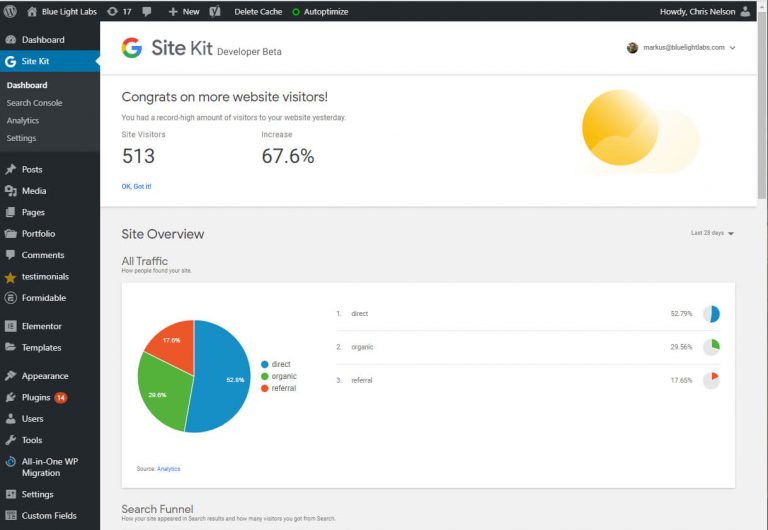 Google-sitekit Google SiteKit For WordPress
