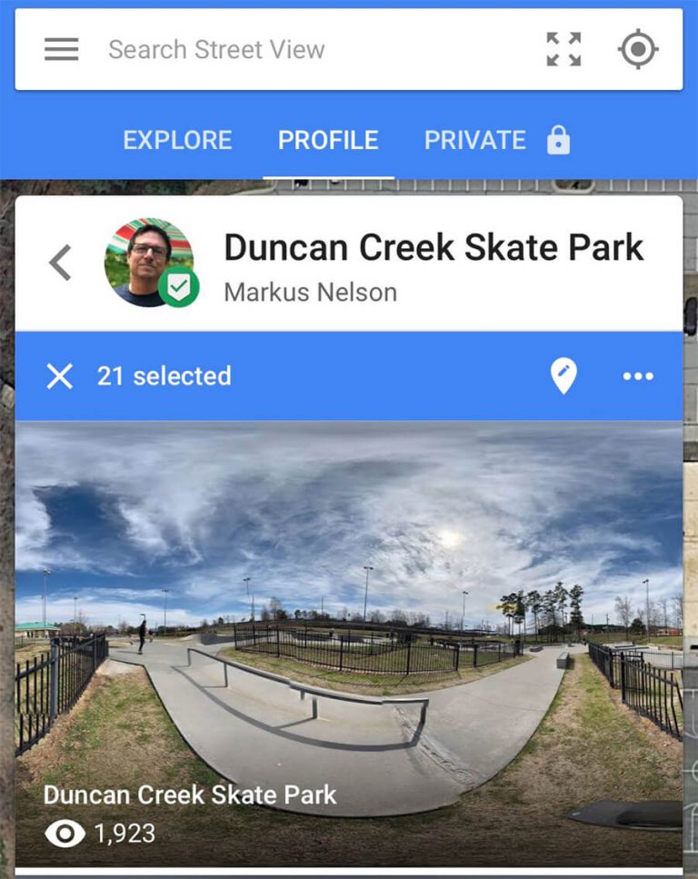 Google Street View App Profile