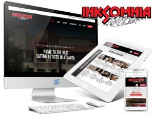 Inksomnia Tattoo Web Design Showcase