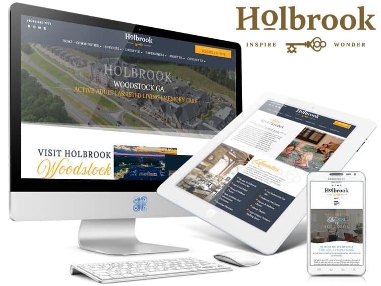 Holbrook Life Retirement Community Website Design Showcase